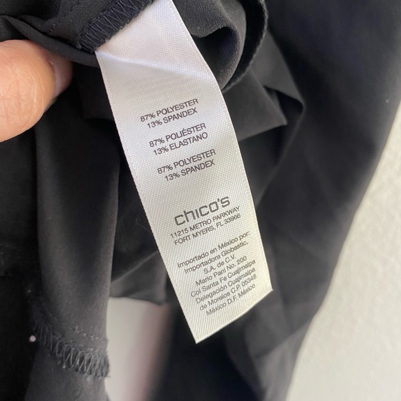 Zenergy Chico's Women’s black Studded Neema Jacket zip up lightweight large - Picture 2 of 7